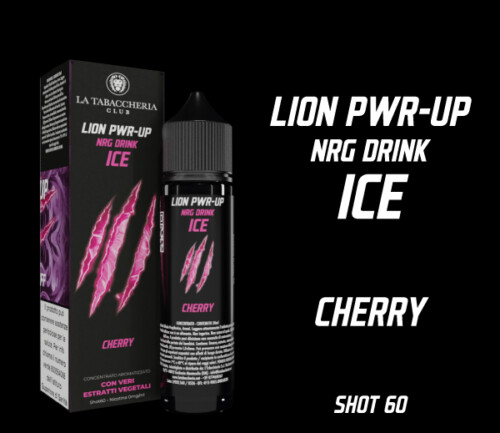 La Tabaccheria – Linea Lion PWR-UP NRG Drink Ice – Cherry