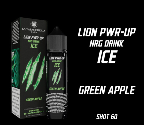 La Tabaccheria – Linea Lion PWR-UP NRG Drink Ice – Green Apple