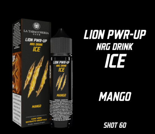 La Tabaccheria  – Linea Lion PWR-UP NRG Drink Ice – Mango